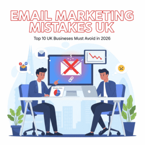 UK email marketing mistakes infographic 2026