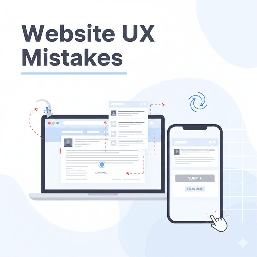 Top website UX mistakes businesses make in 2026 with practical solutions